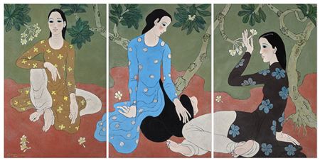 Elegant Ladies by Nguyen van Trung - Auction record, sale price, and art valuation. Compare with similar artists and explore comparable artworks.
