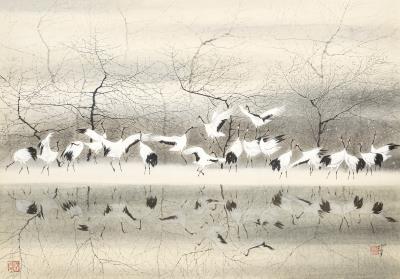 Dancing Cranes
