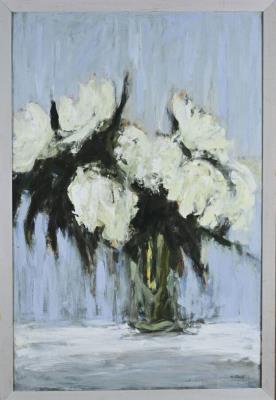 Bouquet of white peonies