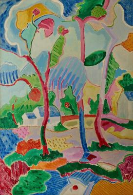 Fauvist landscape by Jean Pons - Auction record, sale price, and art valuation. Compare with similar artists and explore comparable artworks.