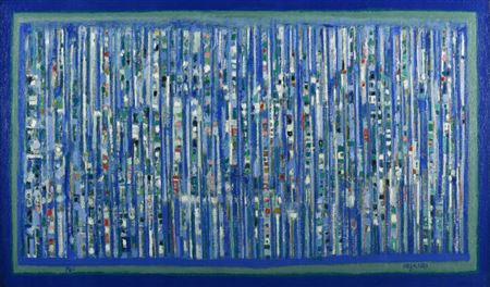 Le Printemps Musical - La Fête Blue by Manuel Cargaleiro - Auction record, sale price, and art valuation. Compare with similar artists and explore comparable artworks.