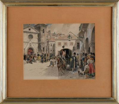 Figures in the Church Square