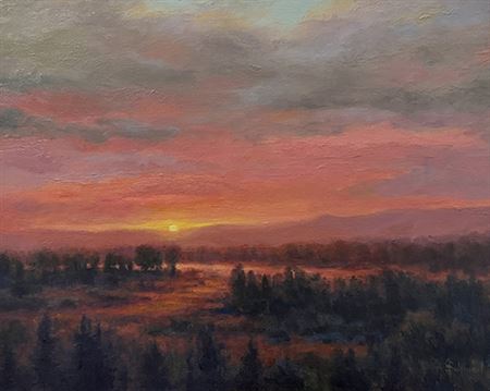 Vermilion Sky by Janet Sullivan - Auction record, sale price, and art valuation. Compare with similar artists and explore comparable artworks.