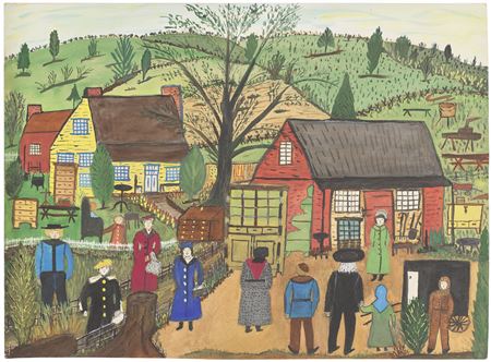 Untitled (Village Scene)