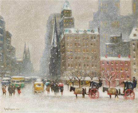 Looking Down Fifth Avenue From The Plaza, New York