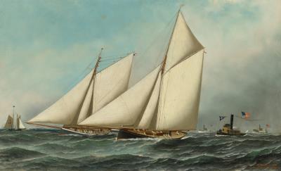 1885 America's Cup: Puritan versus Genesta