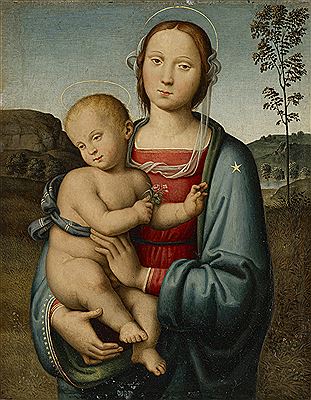 The Madonna and Child in a landscape