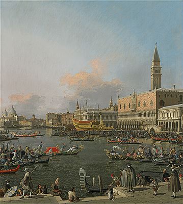 Venice, the Bucintoro at the Molo on Ascension Day--Estimate upon Request by Canaletto - Auction record, sale price, and art valuation. Compare with similar artists and explore comparable artworks.