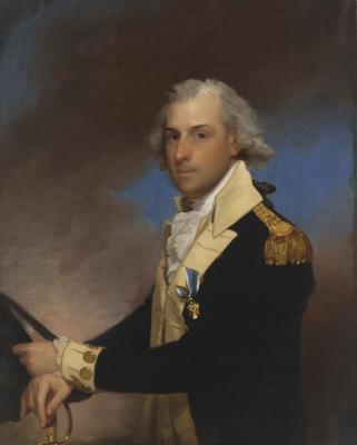 Portrait of General Matthew Clarkson (1758-1825), half-length, in a blue military coat with the ribbon of the order of the Cincinnati