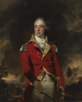 Portrait of Colonel David Markham (1766-1795), three-quarter length, in uniform