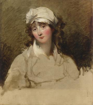 Portrait of Elizabeth Inchbald, née Simpson (1753-1821), half-length, unfinished