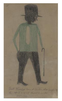 Man With Hat and Cane