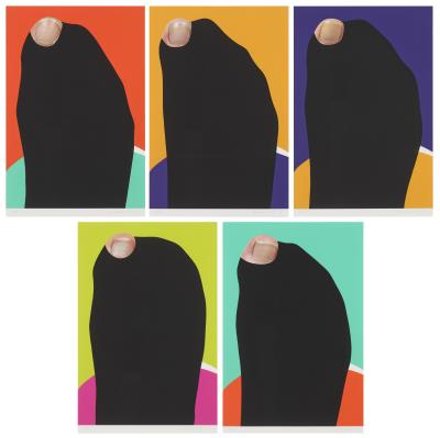 Foot and Stocking (With Big Toe Exposed): five prints