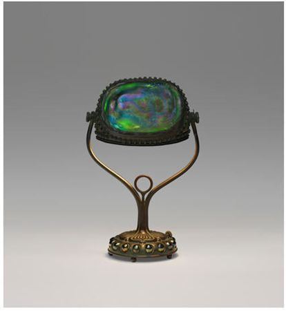 'Turtle-Back Tile' Desk Lamp, circa 1910