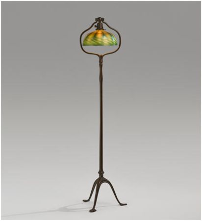 'Split Harp' Floor Lamp, circa 1910