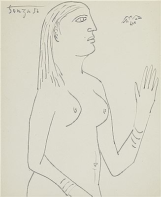 Untitled (Nude with Dove)