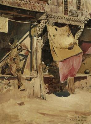 Old Shops and Carved Woodwork - Ahmedabad, India