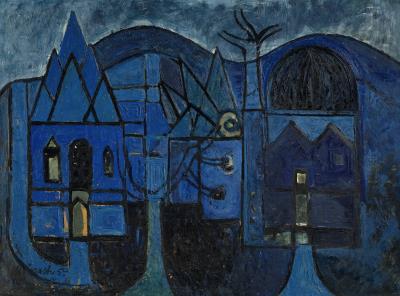 Blue Painting by Avinash Chandra - Auction record, sale price, and art valuation. Compare with similar artists and explore comparable artworks.
