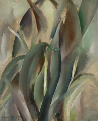 Leaf Forms by Elsie B (Gatch) Driggs - Auction record, sale price, and art valuation. Compare with similar artists and explore comparable artworks.