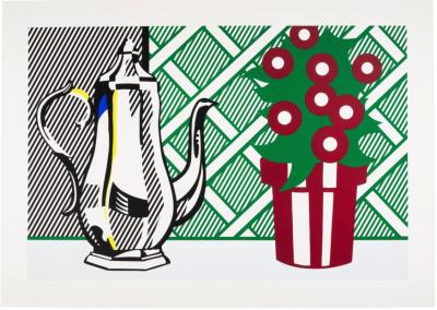 Still Life with Coffee Pot and Flower Pot