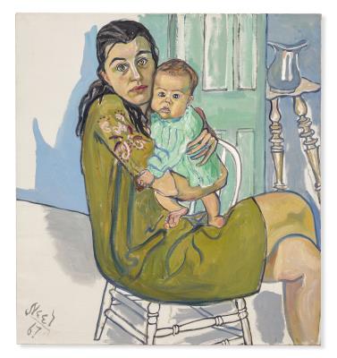 Mother and Child (Nancy and Olivia) by Alice Neel - Auction record, sale price, and art valuation. Compare with similar artists and explore comparable artworks.