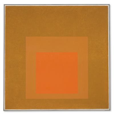 Homage to the Square: Golden by Josef Albers - Auction record, sale price, and art valuation. Compare with similar artists and explore comparable artworks.