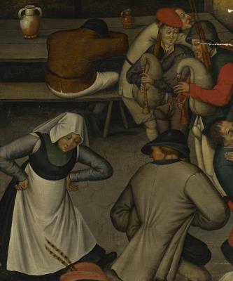 The Wedding Dance in the Barn - a Fragment