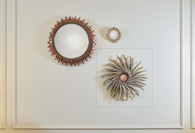 Rare 'Crête de Coq' Mirror