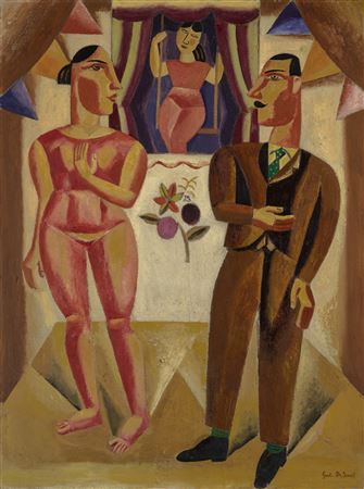 The Adorer of the Acrobat by Gustave De Smet - Auction record, sale price, and art valuation. Compare with similar artists and explore comparable artworks.