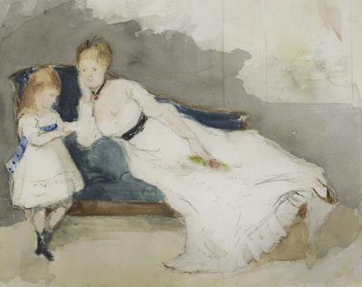 Mme Gobillard et sa fille Paule