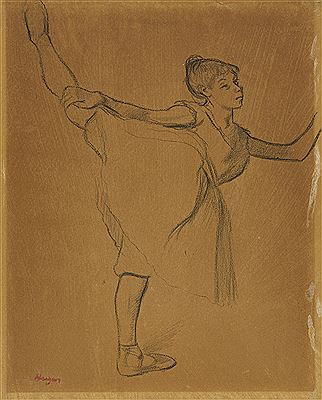 Dancer, right leg raised