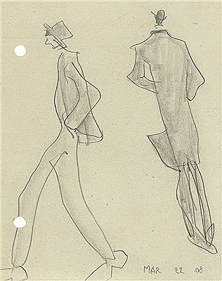 Two Hurrying Men