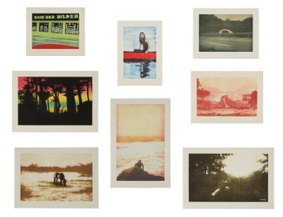 Complete set of eight etchings with aquatint in colours