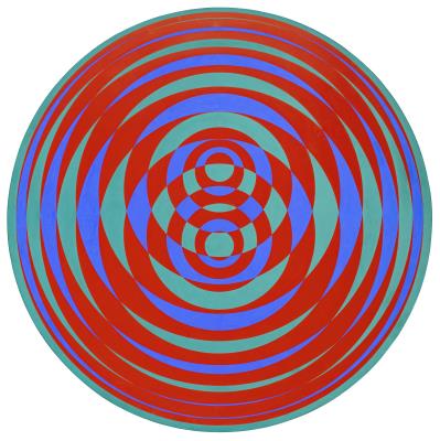 Red, Blue + Green Target by Peter Sedgley - Auction record, sale price, and art valuation. Compare with similar artists and explore comparable artworks.