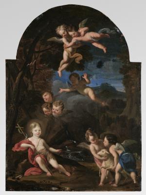 Saint John the Baptist Surrounded by Angels