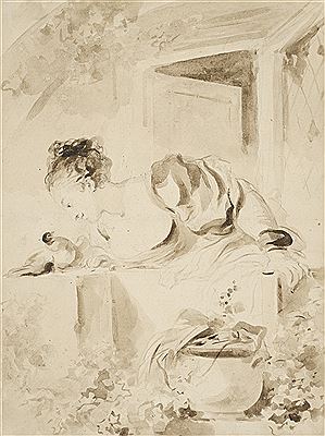 Woman with a dove