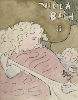 Program for Villa Bach (Woman with Mandolin)