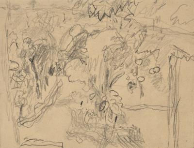 Preliminary drawing for Midi au jardin