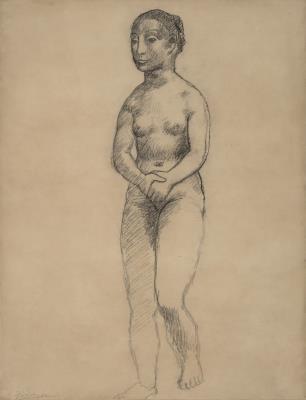 Standing Nude with Crossed Hands