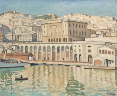 Alger, The Port with reflections