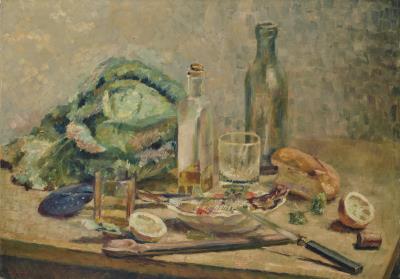 Still Life with Cabbage