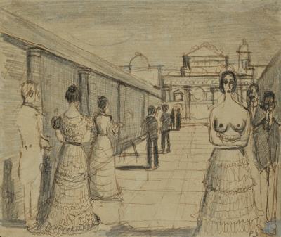 Study for "The Lace Procession"