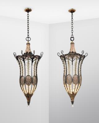 Pair of lanterns, unique pieces, special order, 2000