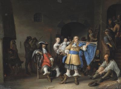 Un Corps de garde dans un intérieur   (The Guardroom)