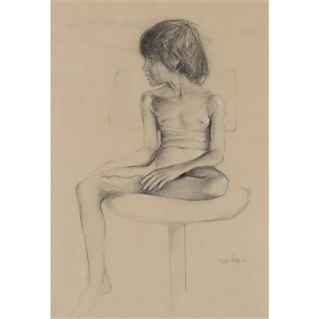 "Nudo di bambino seduto"