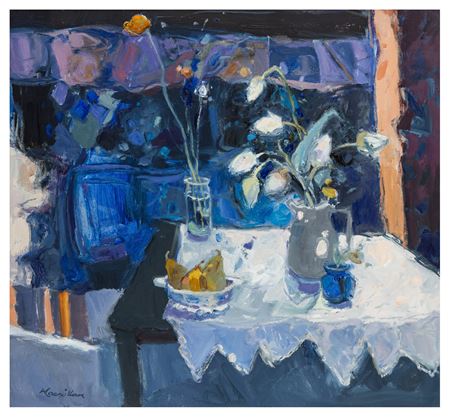Blue and White Still Life