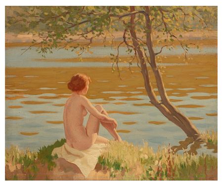 Nude by Frank Jameson - Auction record, sale price, and art valuation. Compare with similar artists and explore comparable artworks.