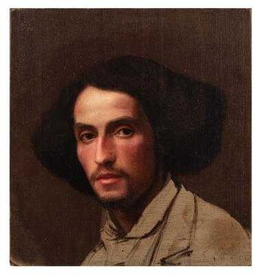 Portrait of an artist, head and shoulders