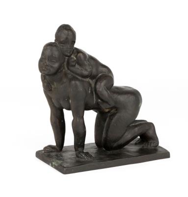 African woman with child