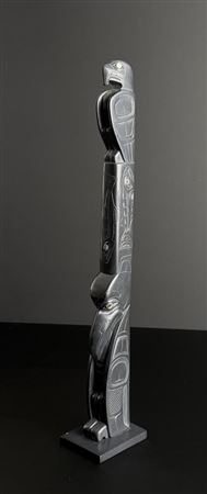 Haida Argillite Totem Pole